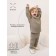 Knitted children's Knitted Amarobaby Noodles, height 74 cm, brown color