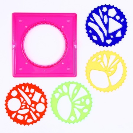 Spirograph "Geometry", set 4 pcs., Basic, color mix