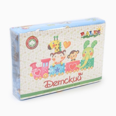 KPB Forest Friends Blue 110x150cm, 90x150cm, 40x60cm, Calm 120g/m, HL100%-3