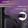 Zein Z3653 shell mixer, single-leaf, pouring height 8 cm, ABS plastic, black