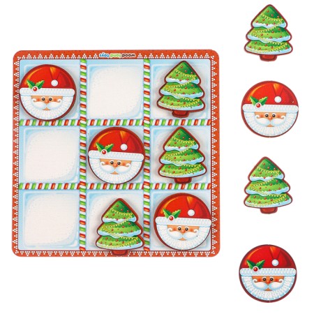 Board game "Crosses-Nolics. Santa Claus and Christmas tree "-1