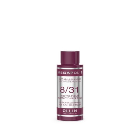 Hair dye OLLIN Professional Megapolis, Besammiach, Oil, Ton 8/31-2