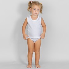 T -shirt nursery bass, height 62 cm, white color