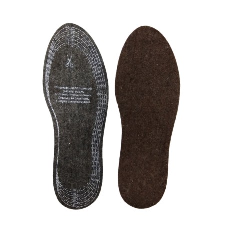Insoles insulated ShoExpert Filc, soft felt, size 36-45