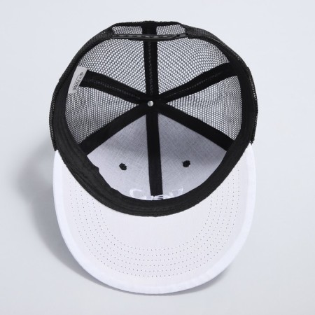 Men's cap with a direct visor of New York, black color, mesh, pr 56-5