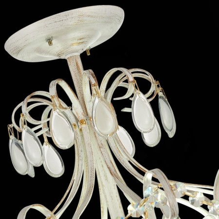 Ceiling EVOLUCE lamp. Sle160302-06. Magonza. 6x60 watts, E14, 50x50x75 cm, golden color-9