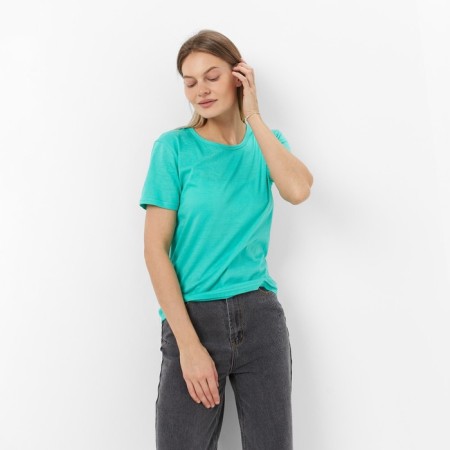 T -shirt female, mint color, size 44-1