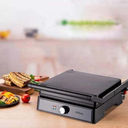 Electric grill KitFort KT-1699, 2000 W, anti-stick coating, 29x24 cm, black-5