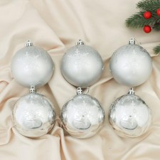 Set of balls plastic D-8 cm, 6 pcs 