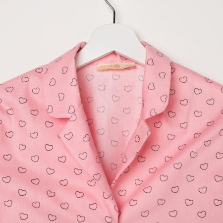 Women's shirt KAFTAN "Hearts", size 48-50-4