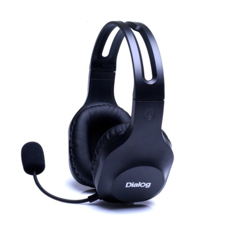 Dialog Homeline HS-M230 headphones, game, full-size, microphone, 2x3.5mm, 1.5 m, black