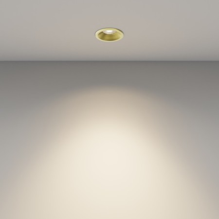 Built-in lamp Technical DL059-7W3K-BS Mini, 39x39x51 mm, LED, 7W, 610LM, 3000K, brass color-3