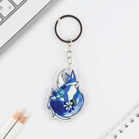 Key keychain 2 pcs "Foxes"-3