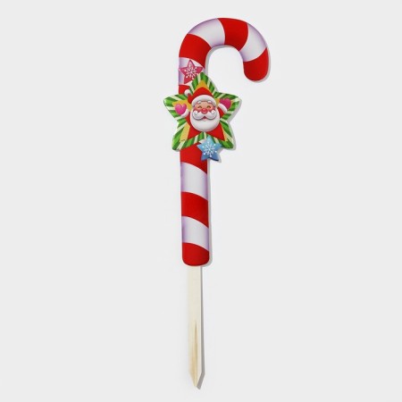 Topper decorative cane "Grandfather Frost Star" 16.7x67.5 cm-1