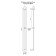 Terminus duo electric heated towel rail "Prof", 1600x114 mm, Black Muar