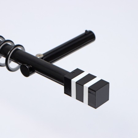 Tip on the cornice d = 19 mm "Crocus", the color is black