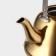 Gold stainless steel teapot, 2 l, 23 × 19 × 20 cm, gold color