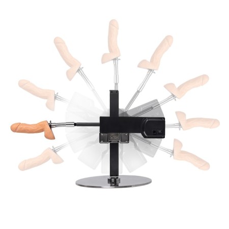 Diva Bendy sex machine, 49 cm, metal, silver color-12