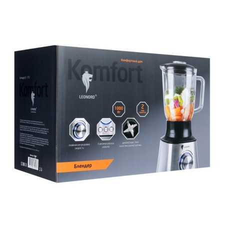 Leonord Le-1712 blender, stationary, 1000 watts, 1.5 l, speed adjustment, silver-5