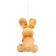 Soft toy "Rabbit", on the suspension, the colors of mix