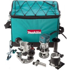 Фрезер кромочный Makita RT0700CX2, 710 Вт, 10000-30000 об/мин, цанга 6-8 мм, сумка