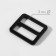 The buckle is regulatory, two -sided, internal width - 25 mm, thickness - 3 mm, 5 pcs, black matte color