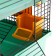 Mini cage for rodents, two -tier, with a shelf, house and a mix of labyrinths
