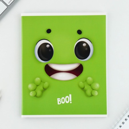 A notebook in a cage, 48 sheets A5 on a mixing mix “September 1: boo!”, Cover coated cardboard 230 gr., Inner block No. 1, whiteness 96%-4