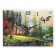 Carty clock is wall, series: nature, "House by the Water", 30x40 cm