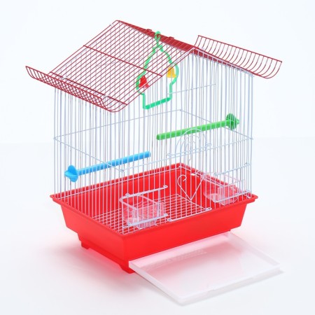 Poultry cell equipped BD-1/1D, 30 x 23 x 39 cm, red-4