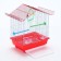 Poultry cell equipped BD-1/1D, 30 x 23 x 39 cm, red