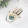 Souvenir ceramic stand for the ring "Hand of Fatima" 8x11.8x1.6 cm
