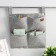 Organizer for storing the suspended Classic, 4 pockets, 35 × 35 cm, color gray color