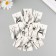 Cardboard "Black watercolor" set 10 pcs (5 types) 4x6 cm
