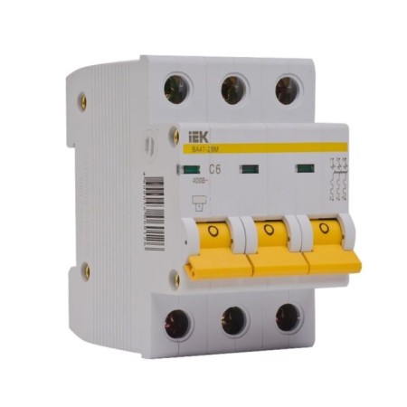 Switch aut. Maud. IEK MVA20-3-025-C, 3P, C 25A, VA 47-29, 4.5ka