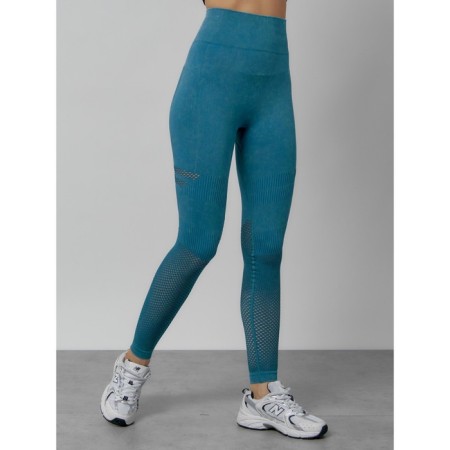 Femic fitness legins, size 46, turquoise color-3
