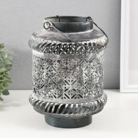 Summary metal per 1 candle "Patterns" d = 5 cm 16.5x16.5x22 cm-1