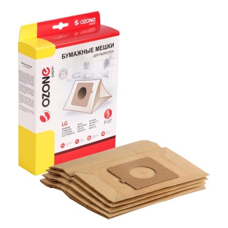 P-07 Ozone Papers for a vacuum cleaner, 5 pcs