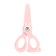 Scissors 11.8 cm plastic handles, rounded ends of the blades, bunny pink calligrata