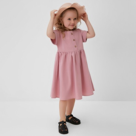 Платье для девочки MINAKU: Cotton Collection цвет сиреневый, рост 110-12