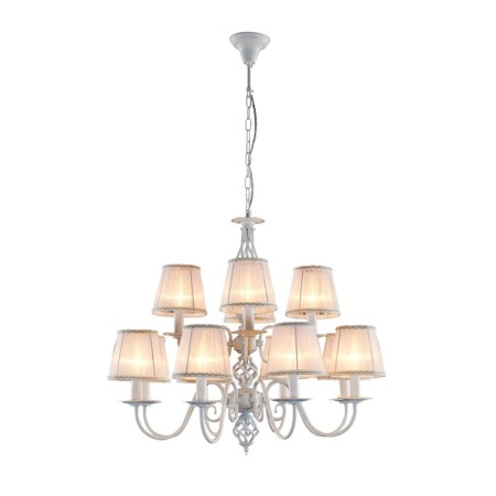 Meteor chandelier, 12x60W E14, white 64x64x170 cm