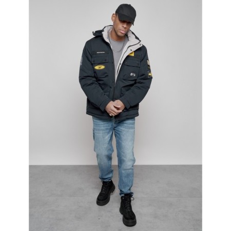 Male Winter jacket, size 54, dark blue color-13