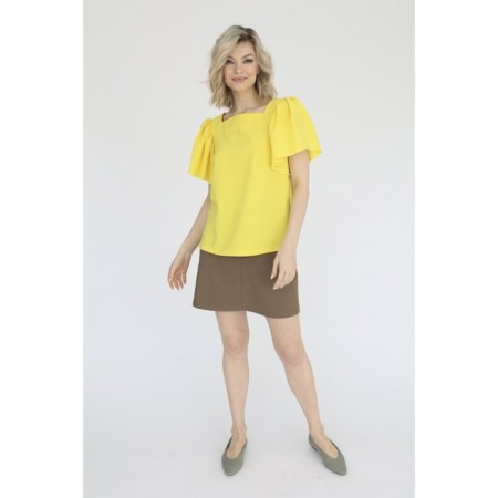 Blouse with a neckline, size 48-2