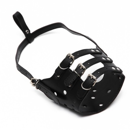 Pressed muzzle of pressed leather adjustable, No. 5, DN 9.3 cm, ohm 32-40 cm, black-3