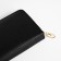 Women's wallet with lightning, black color