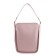 Bag women, genuine leather, pink, 20x10x47 cm