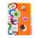 Notepad on the crest A6, 100 sheets, line, plastic cover, with dividers, assorted mix