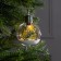 Christmas ball "spruce branch", batteries, 1 LED, glow warm white