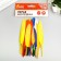 Decorative straight feathers, 10-15 cm (set 24 pcs) 6 colors, bright, assorted