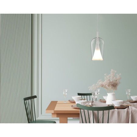 Suspended lamp without base Mantra Elsa, E27, 1x20W, 350 mm, color transparent color-1